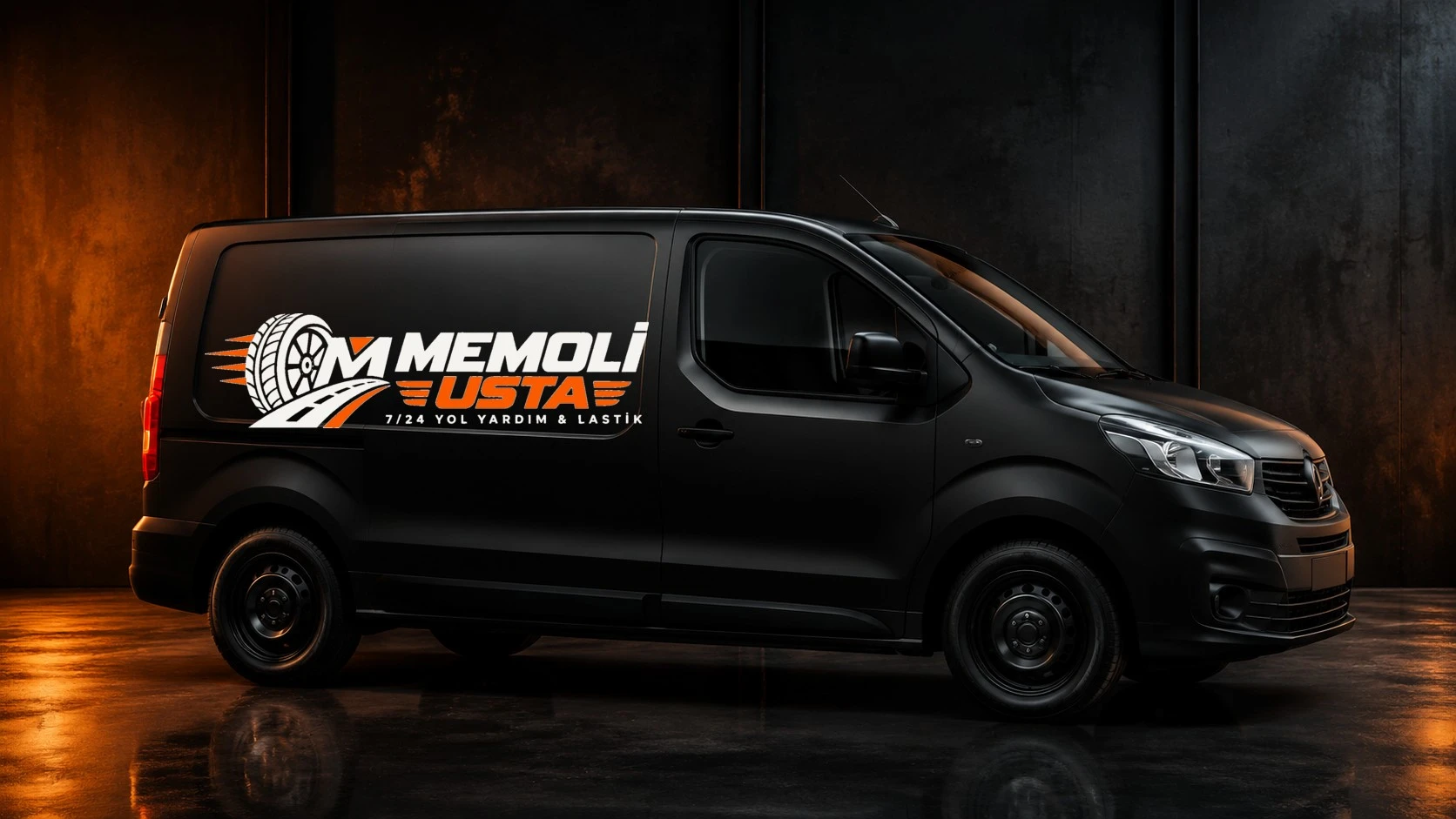 Memoli Usta marka kimliğiyle tasarlanmış mobil servis aracı